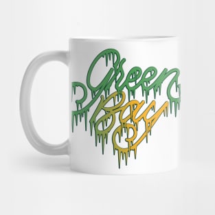 Green Bay Cold Icicle Lettering Mug